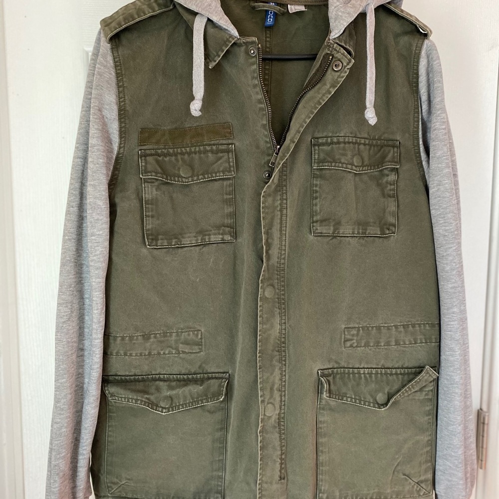 Men’s H&M Olive Green Hooded Jacket